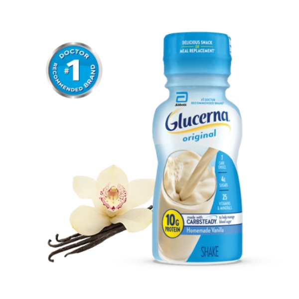 Glucerna Original Shake Alimento Líquido Vainilla 237Ml