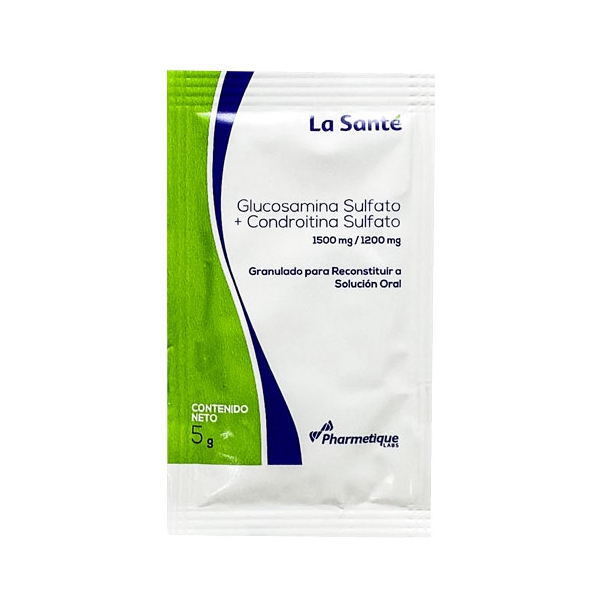 Glucosamina +Condroitina 1500Mg/1200Mg Sobre X5Gr La Santé