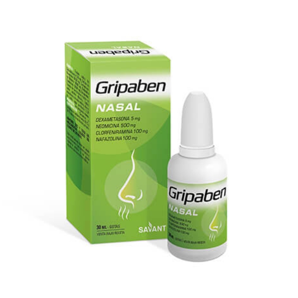 Gripaben Dexametasona+Neomicina+Clorfeniramina+Nafazolina Solución Nasal X 30Ml Savant