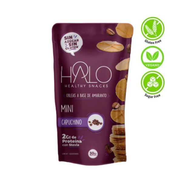 Halo Bites Obleas De Amaranto Capuchino 30G
