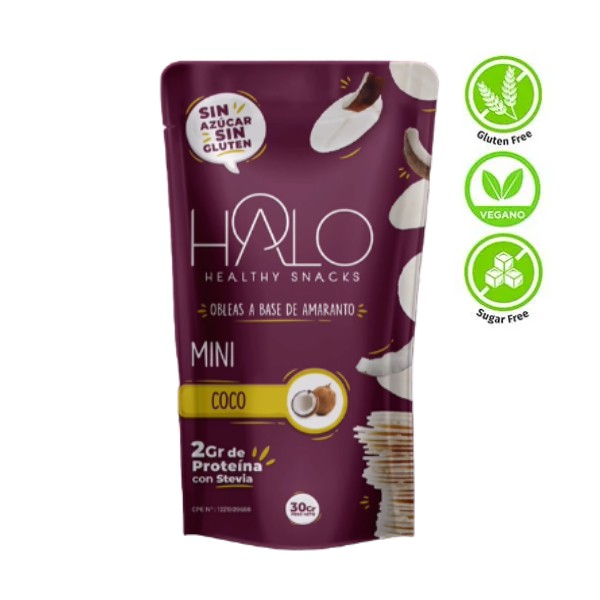 Halo Bites Obleas De Amaranto Coco 30G