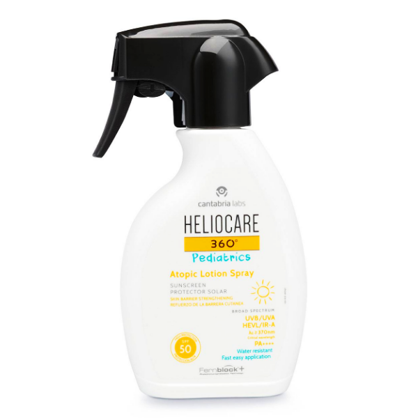 Heliocare 360 Pediatrics Atopic Loción Spray 50Spf X250Ml
