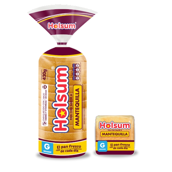 Holsum Pan De Sándwich Mantequilla Grande 420Gr.