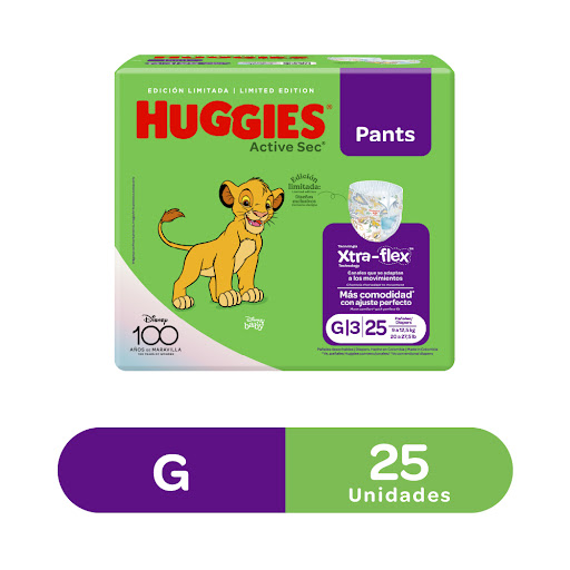 Huggies Pañal Active Sec Pants G X 25 Unidades - Imagen 2