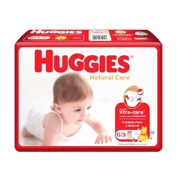 Huggies Pañal Natural Care Pañal Talla G X 25 Unidades