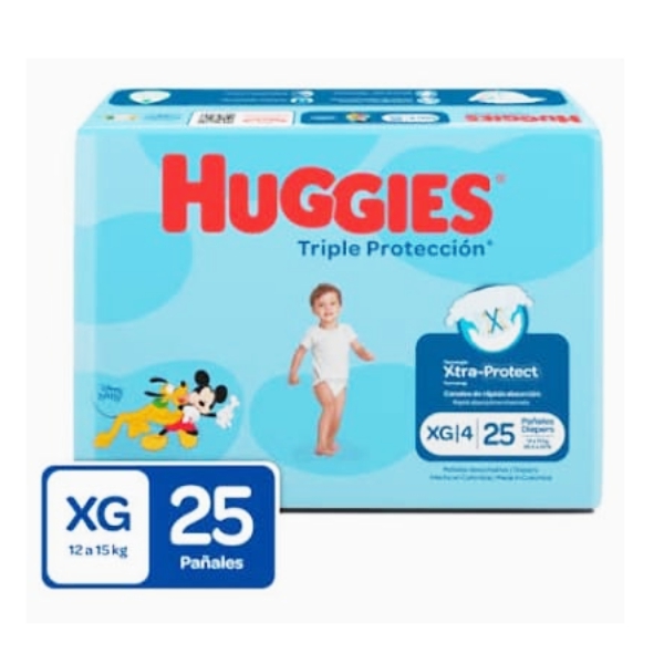 Huggies Pañal Triple Protección Talla XG X 25 Unidades