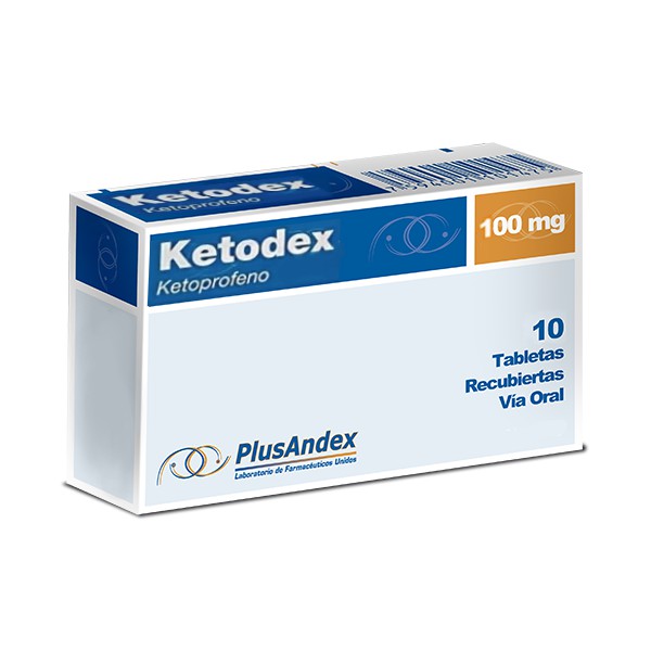 Ketodex Ketoprofeno 100Mg X 10 Tabletas PlusAndex