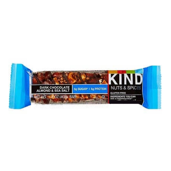 Kind Barra De Chocolate Dark Chocolate Almond & Sea Salt 40G