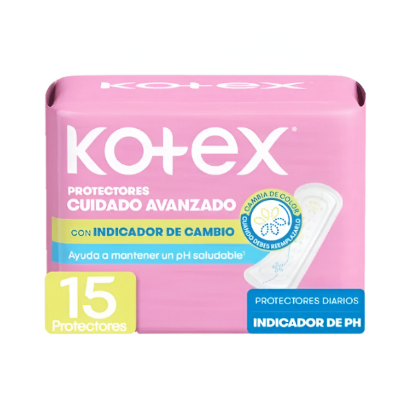 Kotex Protectores Diarios Indicador De Ph X 15 Unidades