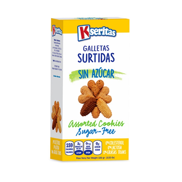 Kseritas Galletas Surtidas Sin Azúcar . 100Gr