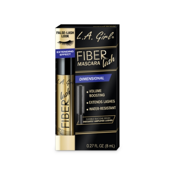 L.A. Girl Fiber Lash Máscara Extending Effect Black.
