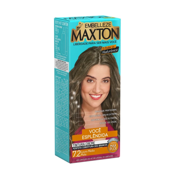 Maxton Tinte Kit. 7.2 Louro Medio 50Ml