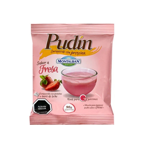 Montalban Pudin Sabor Fresa X 90Gr