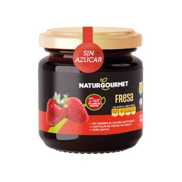 Naturgourmet Mermelada De Fresa Sin Azúcar 200Gr.