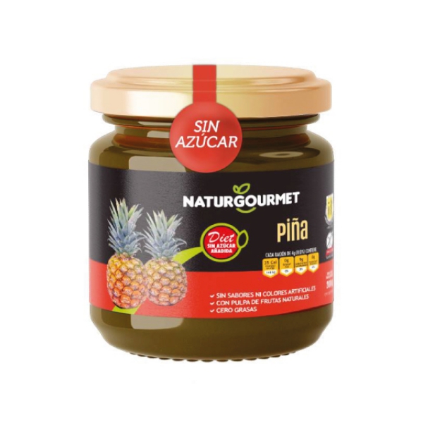 Naturgourmet Mermelada De Piña Sin Azúcar 200Gr.