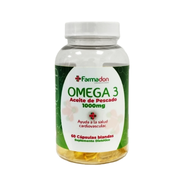Omega 3 1000Mg X 60 Cápsulas Farmadon - Farmadon - La Farmacia de la ...