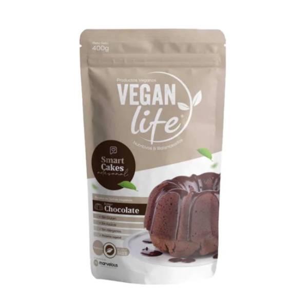 Vegan Life Harina Para Tortas Chocolate 400Gr