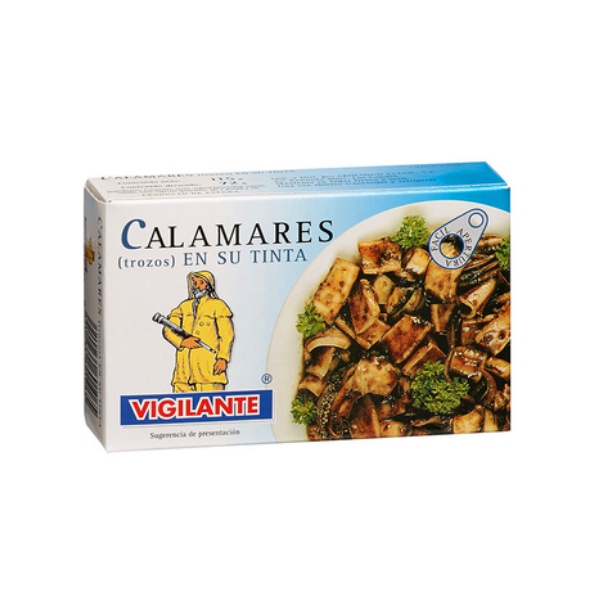 Vigilante Calamares Trozos En Su Tinta. 115Gr.