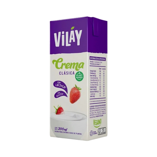 Vilay Crema Clasica Para Cocinar 200Ml