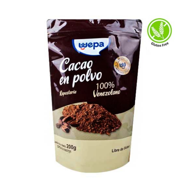 Wepa Cacao En Polvo Reposteria 200Gr.