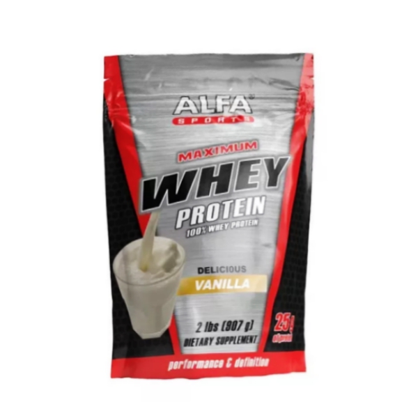 Alfa Sports Whey Proteína Vainilla Polvo X 907Gr