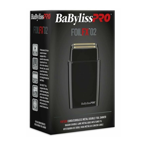 Babyliss Pro Foilfx02 Afeitadora Doble Hoja. - Imagen 2