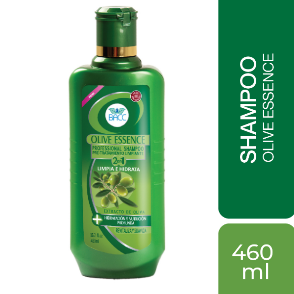 Bacc Shampoo Olive Essence 2 En 1 460Ml.