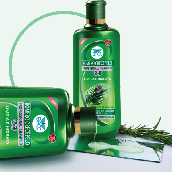 Bacc Shampoo Romero Crecepelo 2 En 1 460Ml. - Imagen 3