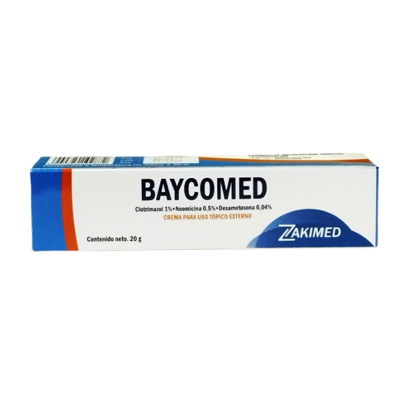 Baycomed Clotrimazol+Neomicina+Dexametasona Crema Tópica X 20Gr. Zakimed