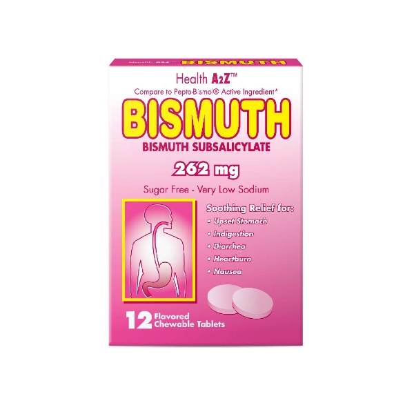 Bismuth Subsalicylate 262Mg X 30 Tabletas Masticables Major