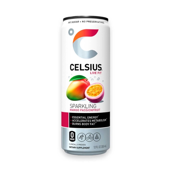 Celsius Sparkling Bebida Energética Mango/Passión 355Ml