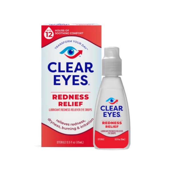 Clear Eyes Redness Relief Glicerina+Nafazolina Solución Oftálmica X 15Ml Medtech