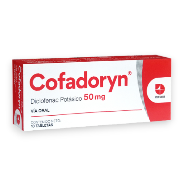 Cofadoryn Diclofenac Potásico 50 Mg X 10 Tabletas Cofasa