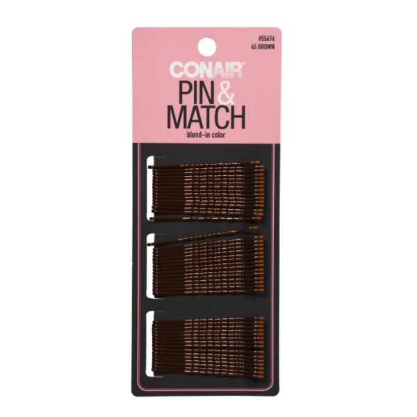 Conair Set.45 Piezas Pinzas Marrones 55616