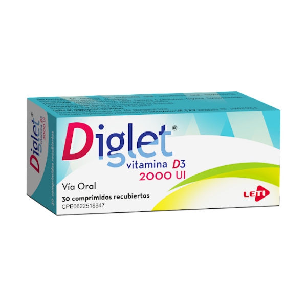 Diglet Vitamina D 2000 IU X 30 Comprimidos Leti