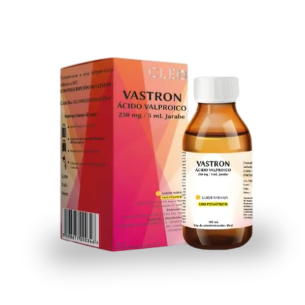 Vastron Ácido Valproico Jarabe 250Mg/5Ml X 180Ml Cleo Pharma