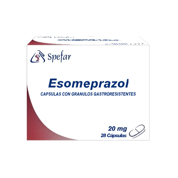 Esomeprazol 20Mg X 30 Cápsulas Spefar