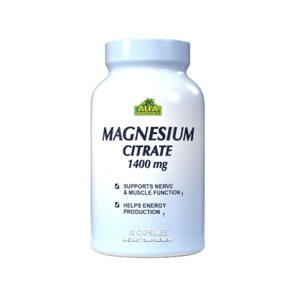 Magnesium Citrate 1400Mg X 60 Cápsulas Alfa