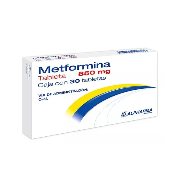 Metformina 850Mg X 30 Tabletas Alpharma