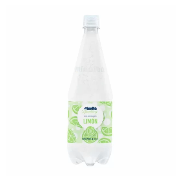 Minalba Sparkling Agua Gasificada LImón 1Lt