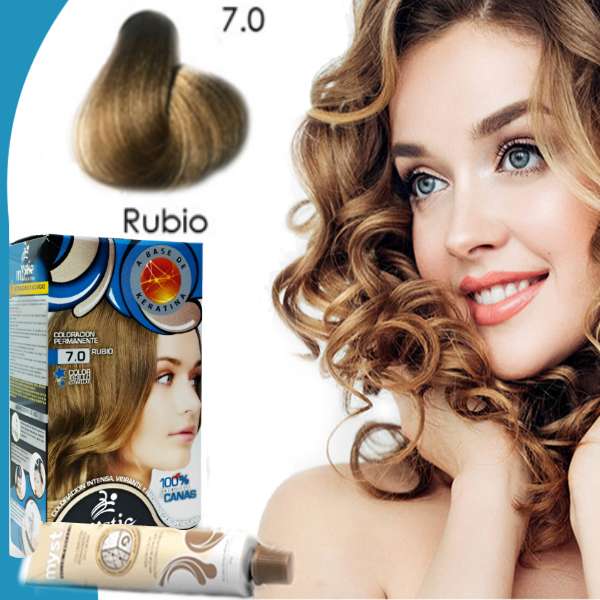 Mystic Kit.Tinte 7.0 Rubio - Imagen 2