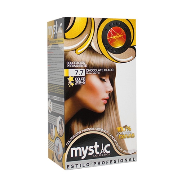 Mystic Kit.Tinte 7.7 Chocolate Claro Rubio Marron