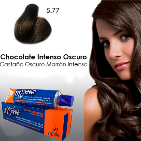 Mystic Tinte 5.77 Castaño Claro Marron Intenso 60Gr - Imagen 2