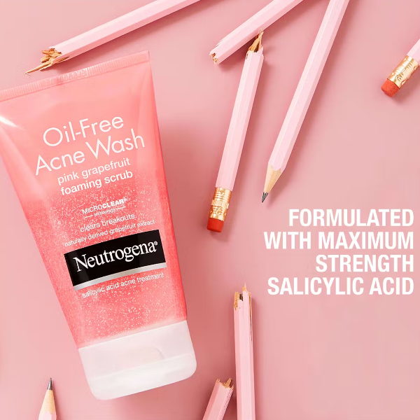 Neutrogena Oil-Free Acne Wash Pink Grapefruit 124Ml - Imagen 2