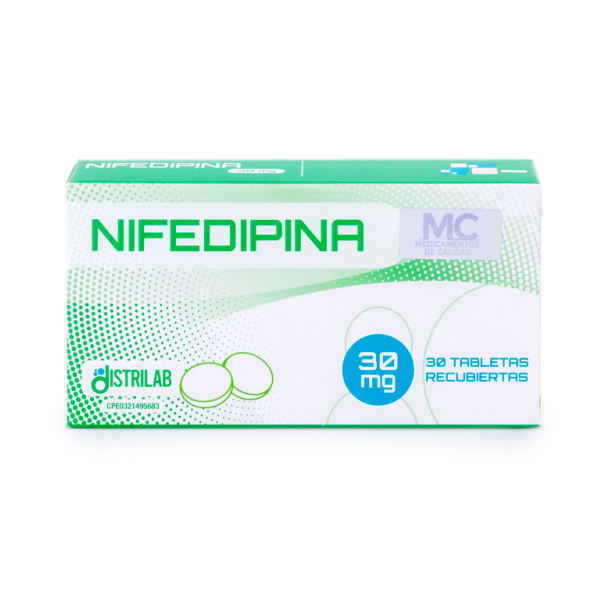Nifedipina 30Mg X 30 Tabletas Distrilab