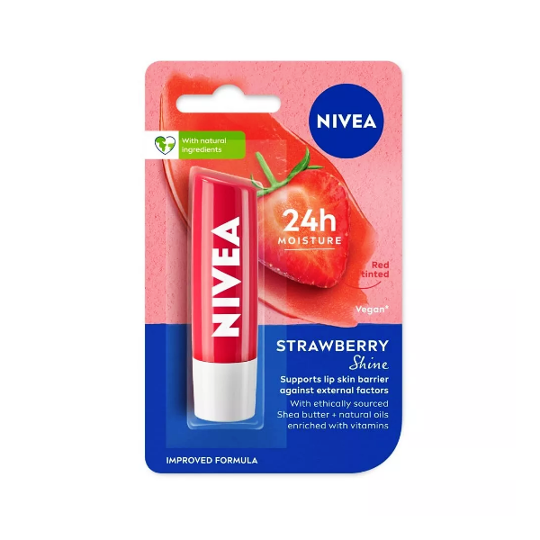 Nivea Labial Strawberry Shine 4.8Gr.