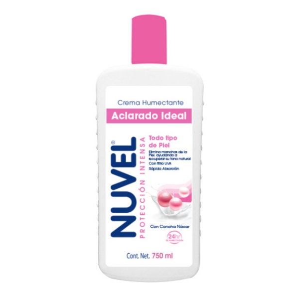 Nuvel Crema Corporal Humectante Aclarado Ideal Para Todo Tipo De Piel 750Ml - Imagen 2