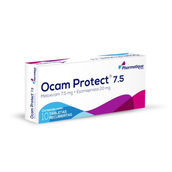 Ocam Protec 7.5 Meloxicam 7.5Mg+Esomeprazol 20Mg x10 Tabletas Pharmetique