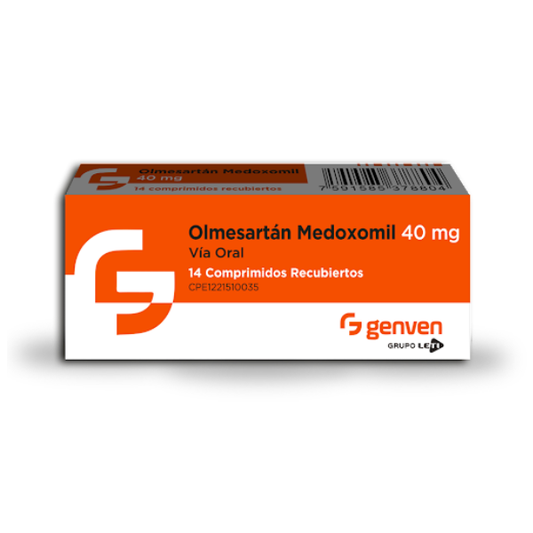 Olmesartán 40Mg X 14 Comprimidos Genven
