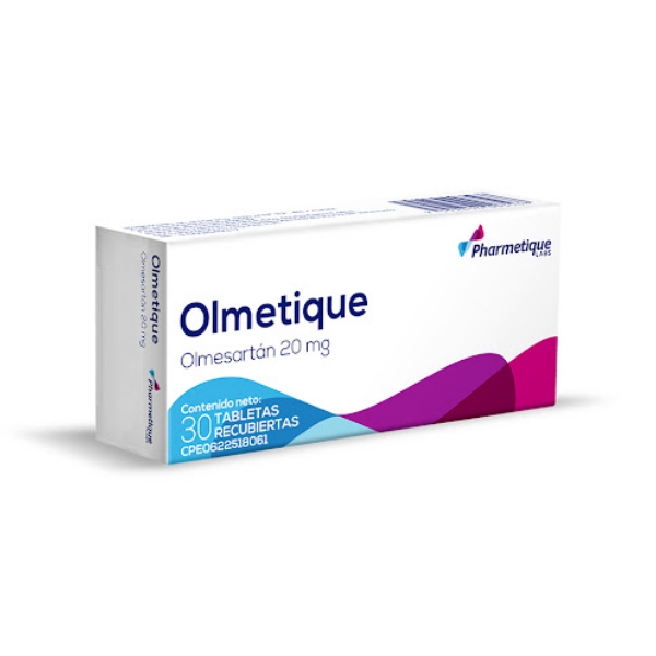 Olmetique Olmesartán 20Mg X 30 Tabletas Pharmetique